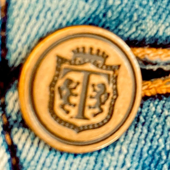 Talbots flawless 5 pocket design mid wash jeans whiskered stretch cotton size 28 - Picture 7 of 10